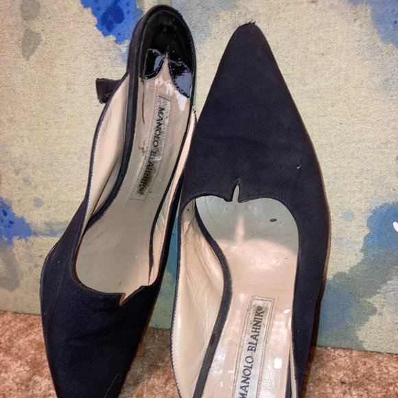 Manolo Blahnik | Shoes | Manolo Blahnik Kitten Heel | Poshmark